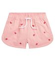 Polo Ralph Lauren Shorts - Häuschen - Rosa m. Erdbeere
