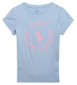 Polo Ralph Lauren T-shirt - Longwood - Light Blue w. Pink
