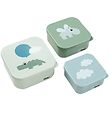 Done by Deer Snackbox - Happy Clouds - 3-Pack - Green