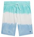 Polo Ralph Lauren Shorts en Molleton - Cl West - Bleu/Blanc