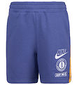 Nike Shortsit - French Terry - Hajautunut Blue