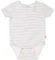 Petit Piao Bodysuit s/s - Printed - Pearl Blue/Offwhite