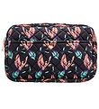 Fan Palm Toiletry Bag - Large - Quilted - Black Hummingbird