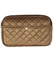 Fan Palm Toiletry Bag - Large - Quilted Velvet - Hazel Nut