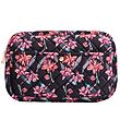 Fan Palm Toiletry Bag - Large - Quilted Velvet - Flawness Black
