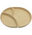 Sebra Plate - Bioplastic - 3 Rooms - Mums - Wheat Yellow