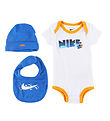 Nike Set - Mtze/Ltzchen/Body k/ - Blau/Wei