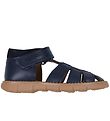 Pom Pom Sandals - Sporty Velcro - Navy