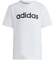 adidas Performance T-Shirt - LK Linen CO Tee - Wei/Schwarz