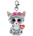 Ty Keychain w. Soft Toy - Beanie Boos - 10 cm - Kiki