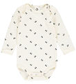 Msli Bodysuit l/s - Calm - Buttercream/Nicht Blue/Spa Green