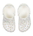 Crocs Sandals - Classic+ Starry Glitter Clog K - White