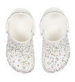 Crocs Sandals - Classic Starry Glitter Clog K - White
