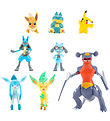 Pokmon Figurine Jouet - 8 Pack - Figurine de combat - Pikachu/L