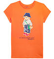 Polo Ralph Lauren T-Shirt - Sa - Orange av. Peluche