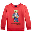 Polo Ralph Lauren Sweatshirt - Sa - Rot m. Kuscheltier