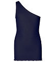 Rosemunde Top - En schouder - Navy