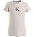Calvin Klein T-shirt - Micro Monogram - Whitecap Grey