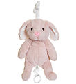 Teddykompaniet Soft Toy w. Music - 20 cm - Rabbit - Pink