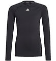 adidas Performance Bluse - U TF LS Tee - Schwarz/Weiß