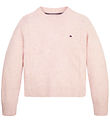 Tommy Hilfiger Trja - Stickad - Pointelle - Rosa Kristall