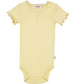 Wheat Bodysuit s/s - Rib - Yellow Dream