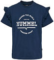 Hummel Stuttermabolur - hmlFjóla - Dress Blue