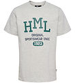 Hummel T-paita - hmlLucas - Light Grey Melange