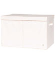 3 Sprouts Storage Box w. Lid - 63 x 38 x 39 cm - Cream