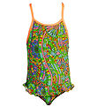 Funkita Swimsuit - UV50+ - Belted Frill - Minty Mixer