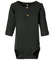 Name It Bodysuit l/s - Rib - Noos - NbmKab - Black