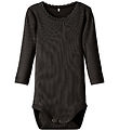 Name It Bodysuit l/s - Rib - Noos - NbfKab - Black