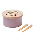 Kids Concept Wooden Toy - Drum Mini - 16.5 x 9 cm - Purple