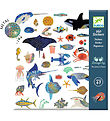 Djeco Stickers - Metallic - 160 pcs - The sea