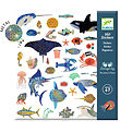 Djeco Stickers - Metallic - 160 pcs - The sea