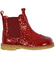 Angulus Boots - Chelsea - Red w. Glitter