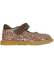 Angulus Shoes - Maple/Taupe w. Glitter