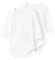 Name It Romper l/s - Noos - NbnBody - 2-pack - Bright White
