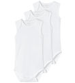 Name It Body ohne Ärmel - Noos - NbnBody - 3er-Pack - Bright Whi