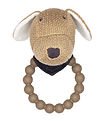 Smallstuff Rattle Teether - Dog - Nature