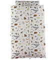 Nrgaard Madsens Bedding - Baby - White w. Animals