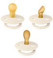 Bibs Colour Dummies - 3-Pack - Size 1 - Natural Rubber - Ivory