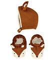Meri Meri Set - Krabbelschuhe/Babymütze - Fuchs