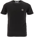 Stone Island Stuttermabolur - Svart