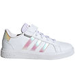 adidas Performance Chaussures - Grand Court 2.0 EL K - Blanc/Ros