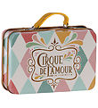 Accessoires de Poupée Maileg - Petit Valise en Carton - Harlequi