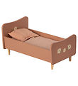 Maileg Wooden bed - Mini - Pink