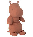 Maileg Soft Toy - Safari Friends - Hippo - Medium+ - Dusty Coral