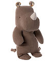 Maileg Soft Toy - Safari Friends - Rhino - Little - Chocolate