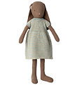 Maileg Soft Toy - Rabbit - Size 4 - 52 cm - Brown - Knitted Dres